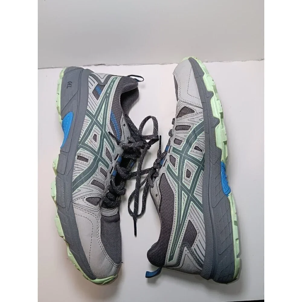 ASICS GEL-Venture 7 Women’s Turquoise Gray Size 10 Running Trail Shoes